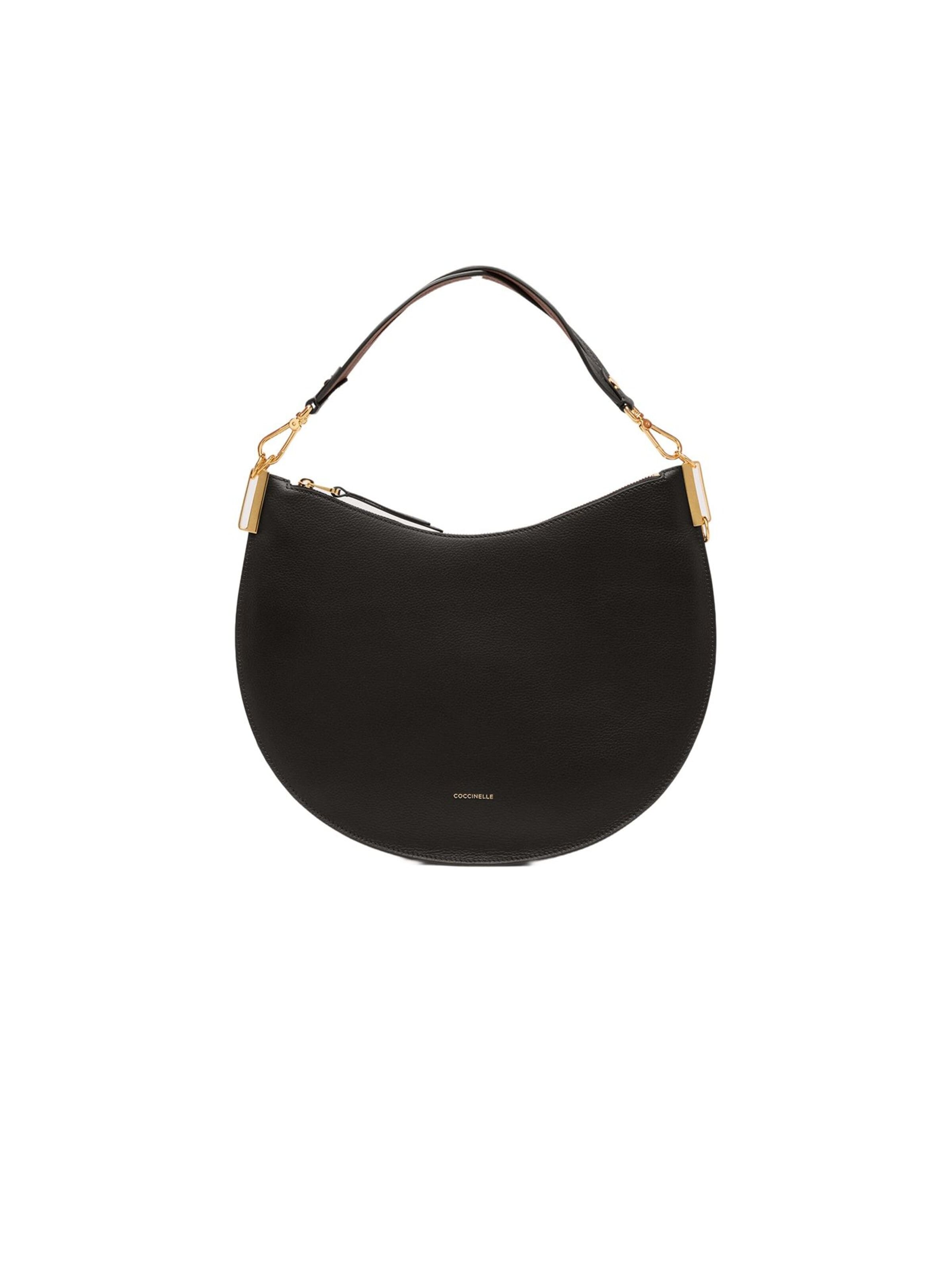 Sacs à main 'Coccinelle Sunup Handbag Double Grainy Leather' Coccinelle en noir : devant