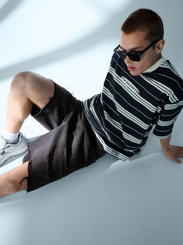 Bershka Baggy Дънки в черно