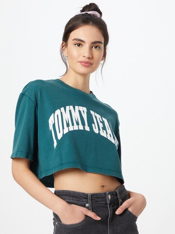 T-shirt Tommy Jeans en bleu : devant