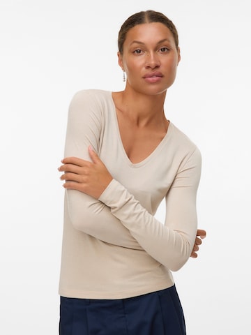 VERO MODA Μπλουζάκι 'VMLAVA' σε μπεζ: μπροστά