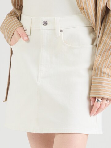 Jupe Calvin Klein Jeans en blanc : devant