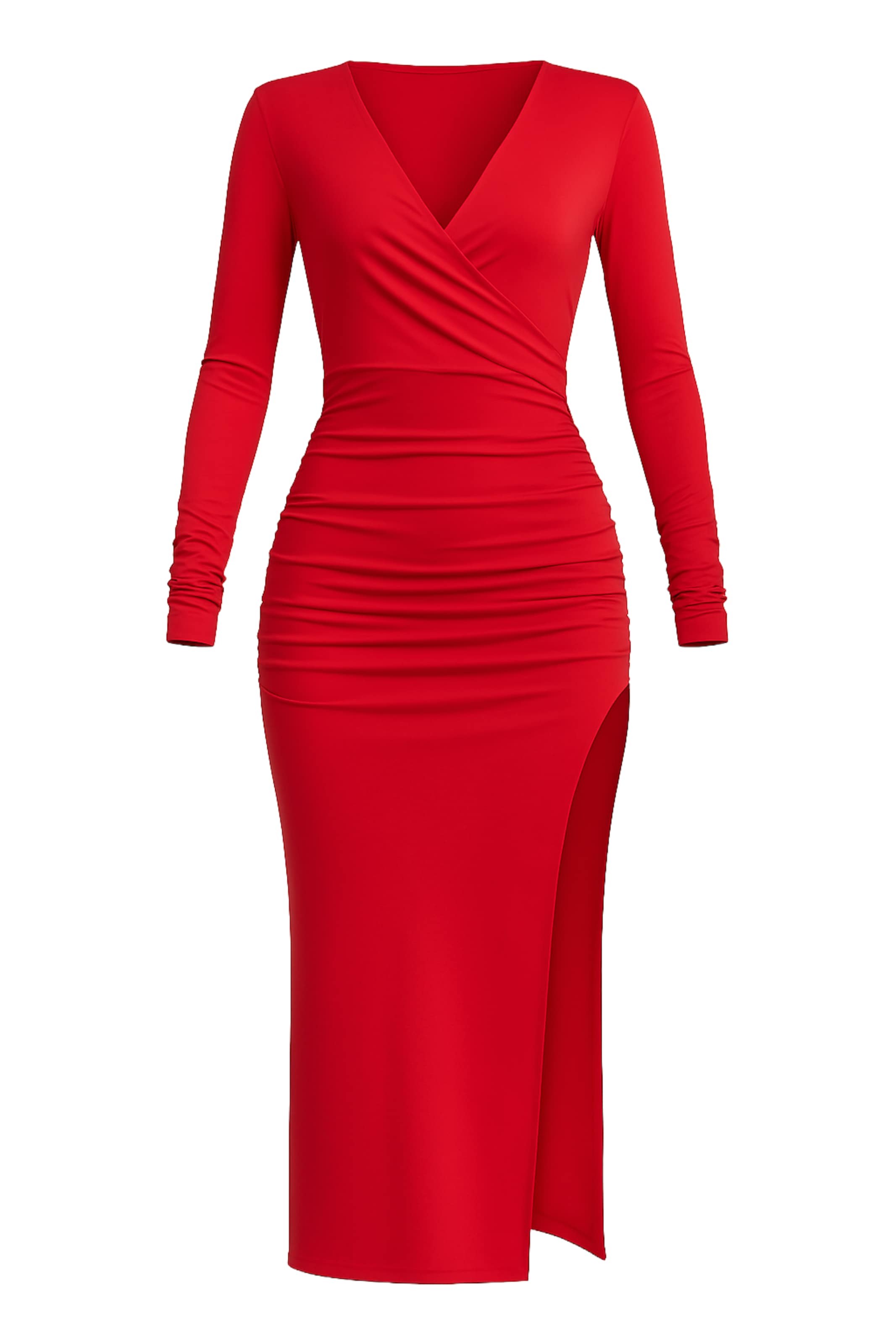 WOMAN VISION Jurk in Rood: voorkant