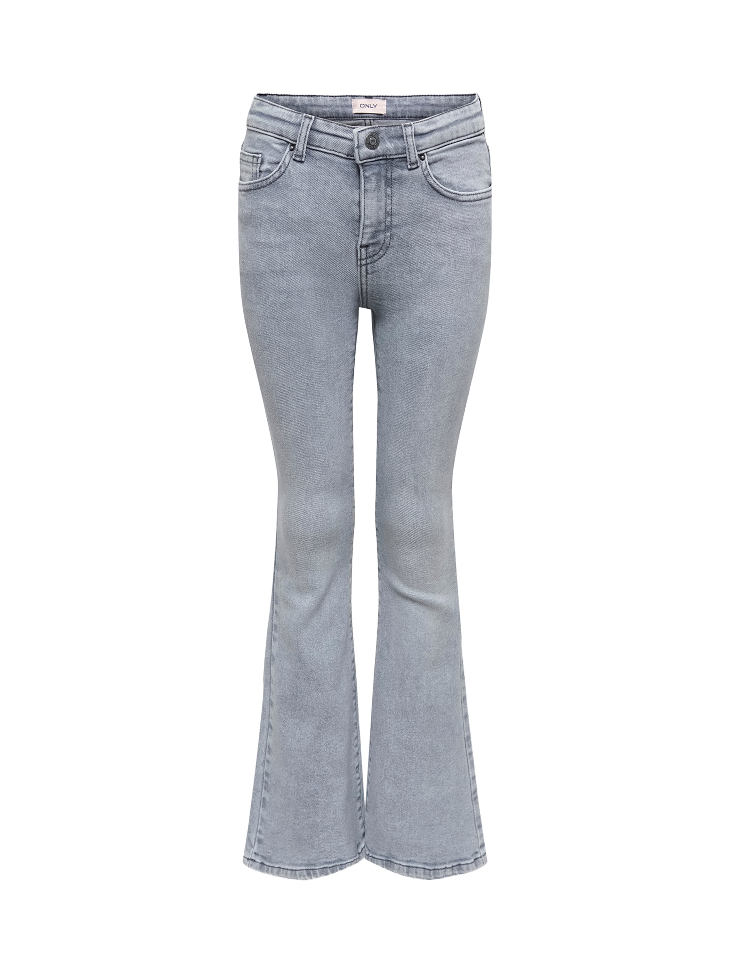 ONLY GIRLS Flared Jeans 'KOGJUICY' i grå: framsida