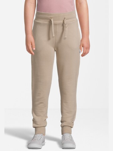 Effilé Pantalon New Life en beige : devant