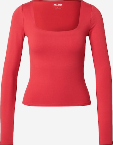 HOLLISTER - Camisa em vermelho: frente