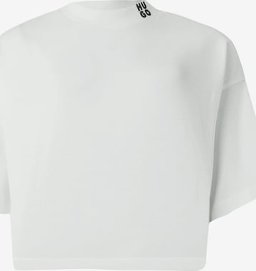 HUGO - Camiseta 'Damelody' en blanco: frente