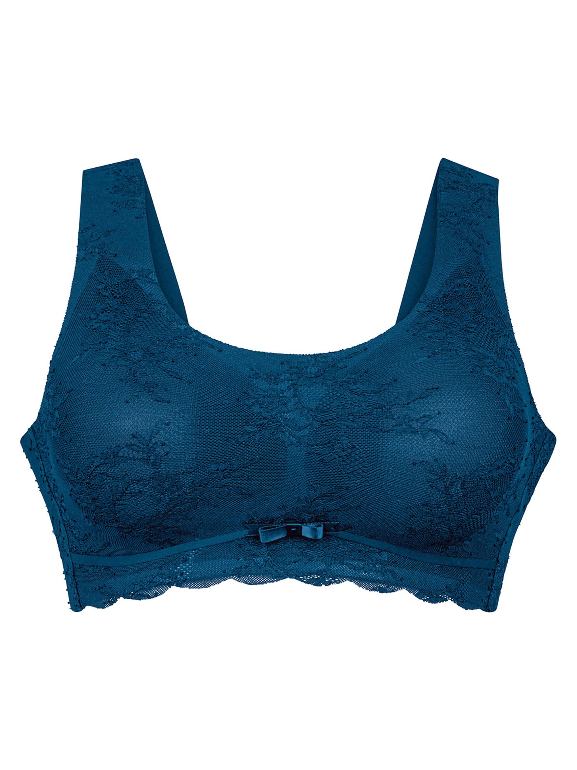 ANITA Mieder 'Essentials Lace'‌‌‌ in Blau: Vorderseite