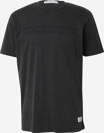 REPLAY Shirt in Black: front