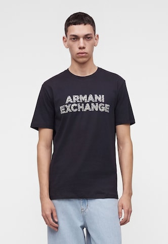 mėlyna ARMANI EXCHANGE Marškinėliai: priekis