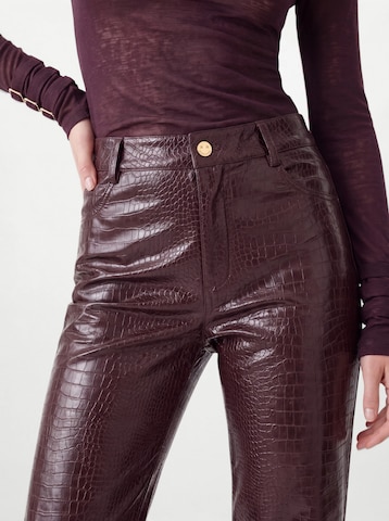 Hoermanseder - regular Pantalón 'Croco' en rojo