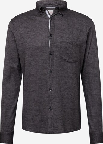 s.Oliver Button Up Shirt in Grey: front