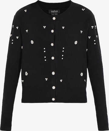 usha BLACK LABEL - Cárdigan en negro: frente