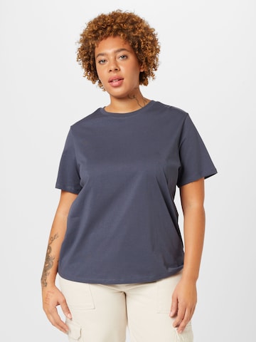PIECES Curve T-shirt 'RIA' i blå: framsida
