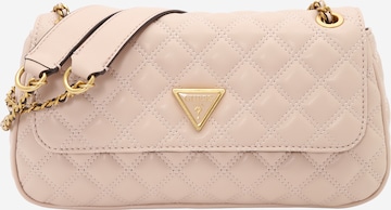 Sac à bandoulière 'GIULLY' GUESS en beige : devant