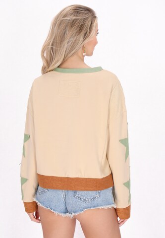 IZIA Sweatshirt 'Comfortable' in Beige