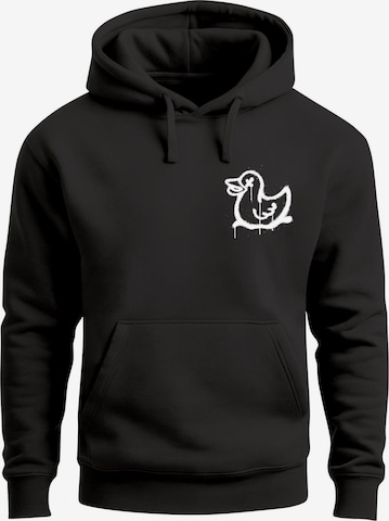 Neverless Sweatshirt 'Duck Spray' in Schwarz: Vorderseite