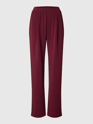 SELECTED Bandplooibroek 'SLFTenny' in Rood: voorkant