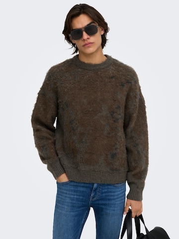 Pulover 'ONSWillis' de la Only & Sons pe gri
