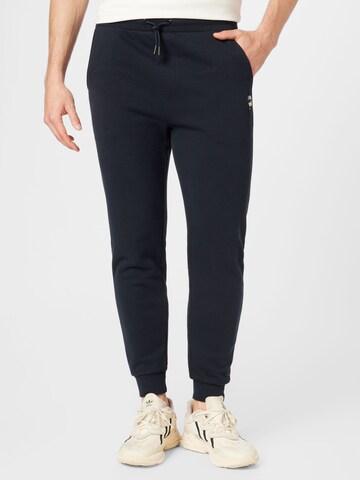 Karl Lagerfeld Tapered Broek in Blauw: voorkant