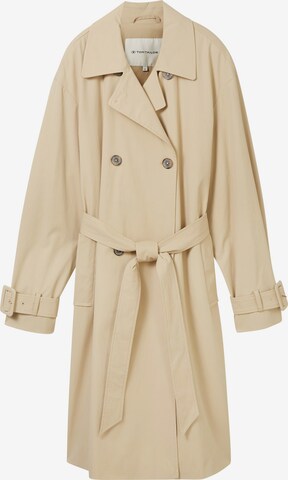 Manteau mi-saison TOM TAILOR en beige : devant