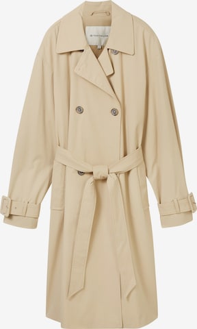 Manteau mi-saison TOM TAILOR en beige : devant