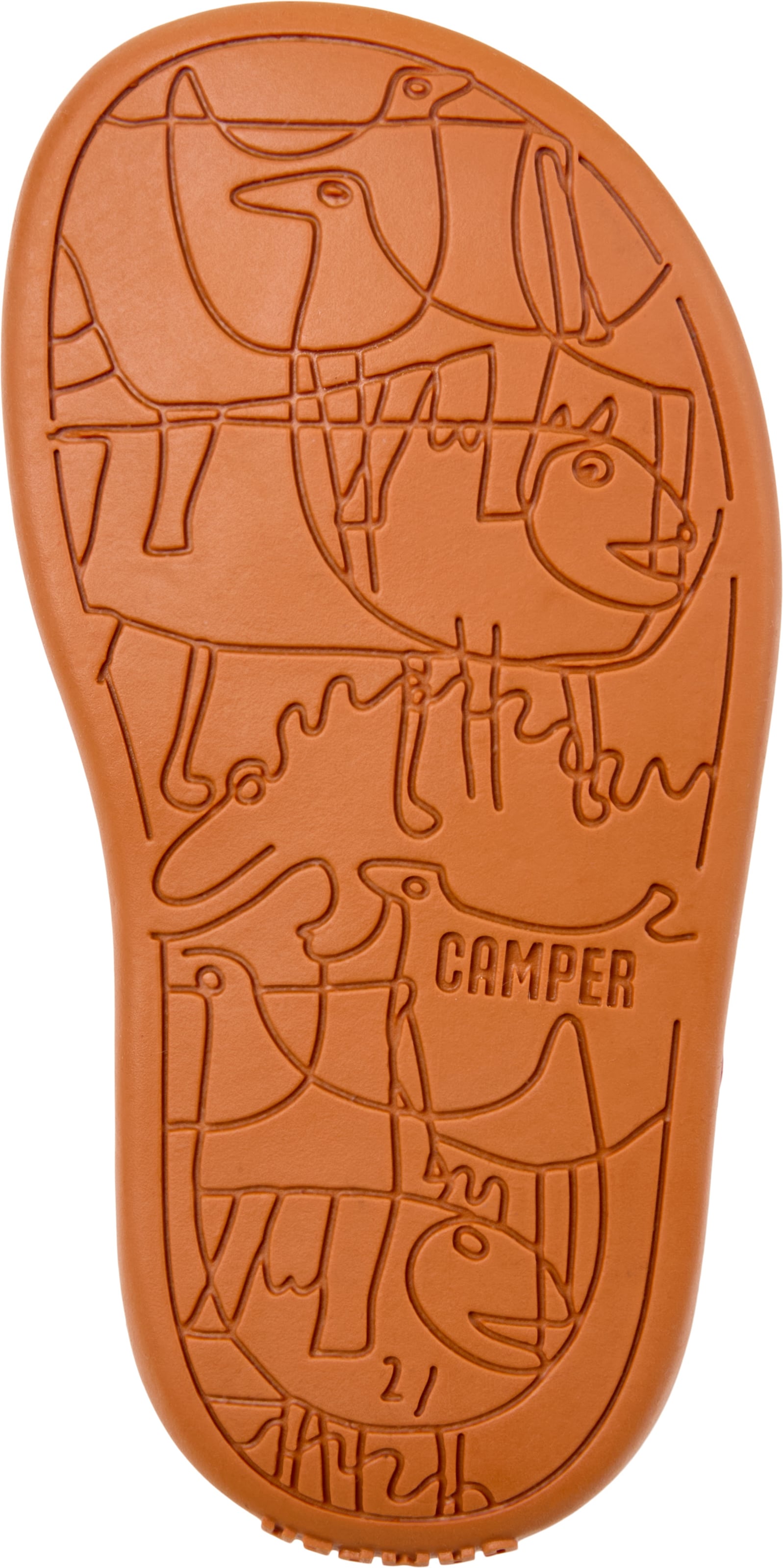 Sandales 'Bicho Twins' CAMPER en rouge