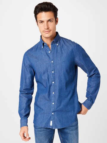 Michael Kors - Ajuste regular Camisa en azul: frente