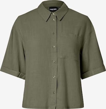 Camicia da donna 'PCVinsty' di PIECES in verde: frontale