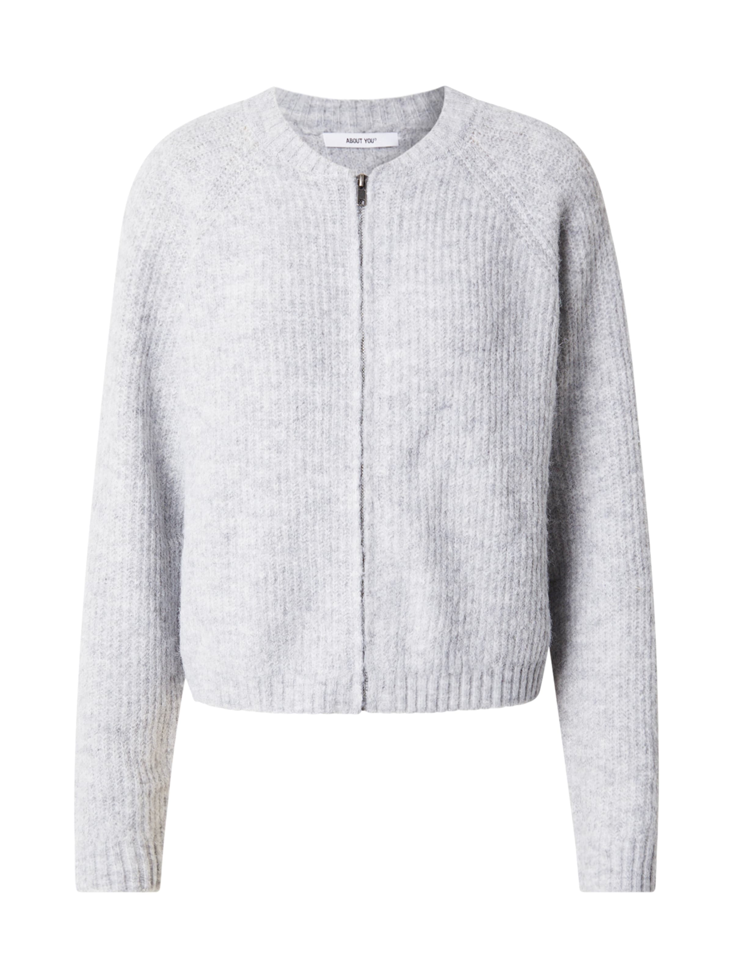 ABOUT YOU - Cárdigan 'Lacey' en gris: frente