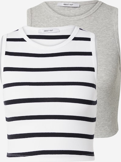 ABOUT YOU Top 'Dita' u crna / prljavo bijela, Pregled proizvoda