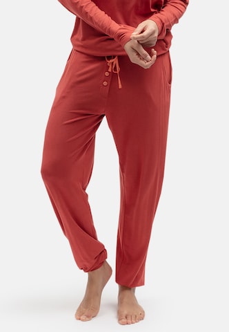 Cyberjammies - Pantalón de pijama 'Pumpkin Spice' en rojo: frente