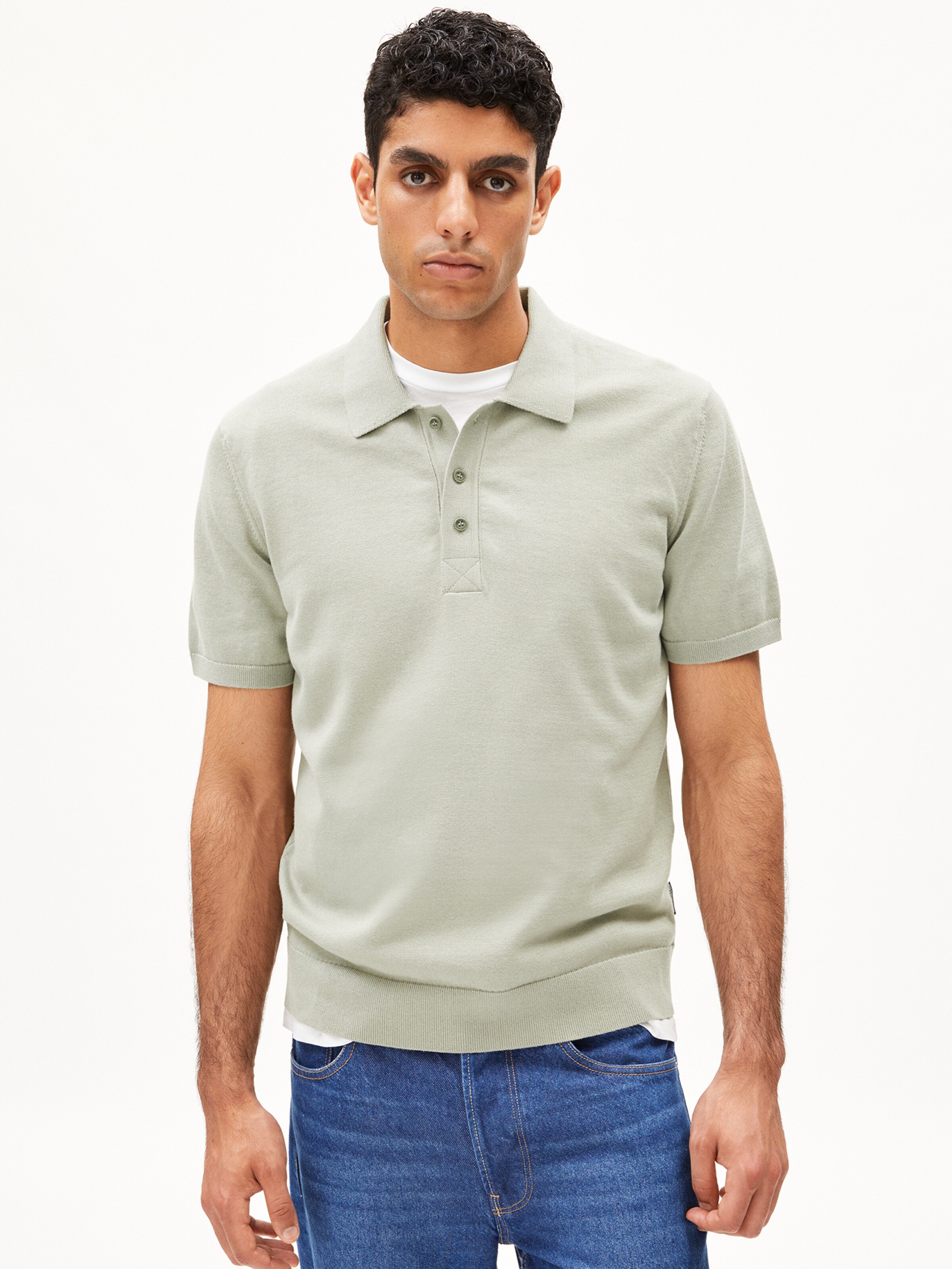 ARMEDANGELS Strickpullover ' TAAKOS ' in Grün: Vorderseite