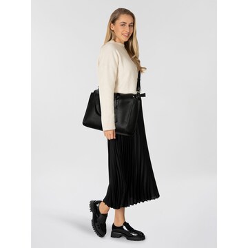 TOM TAILOR Shopper 'Elaria' in Zwart: voorkant