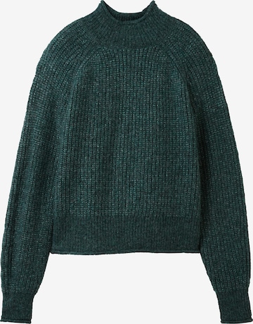 TOM TAILOR DENIM Sweater in Green: front