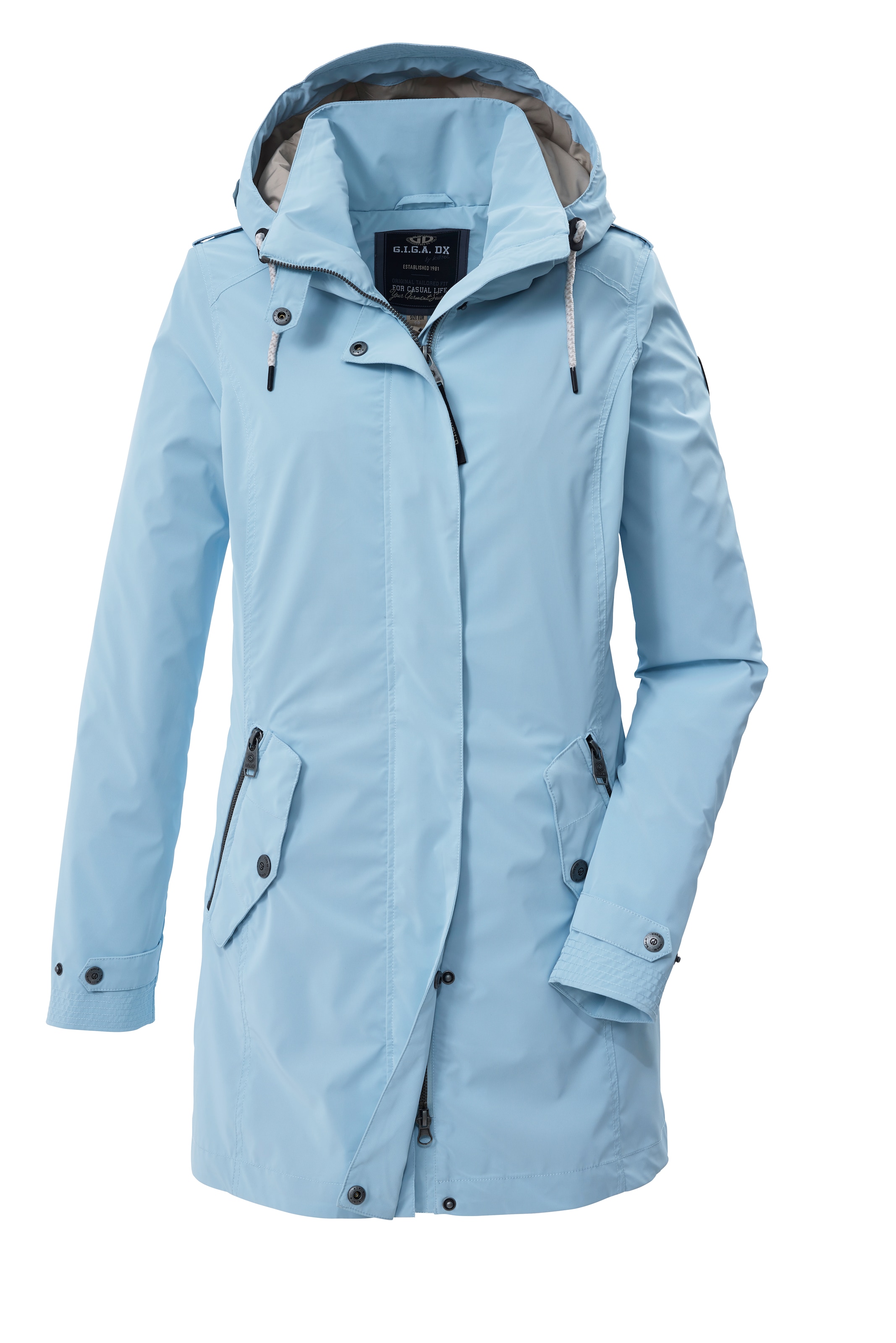 G.I.G.A. DX by killtec Between-Seasons Parka in Blue: front