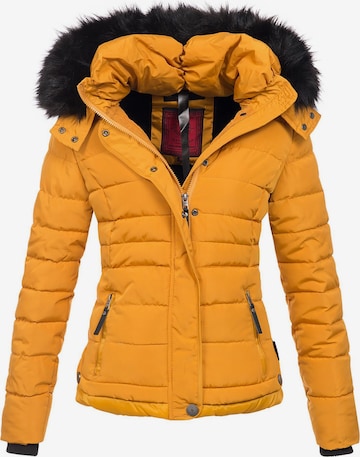 NAVAHOO Winter Jacket 'Chloe' in Yellow: front