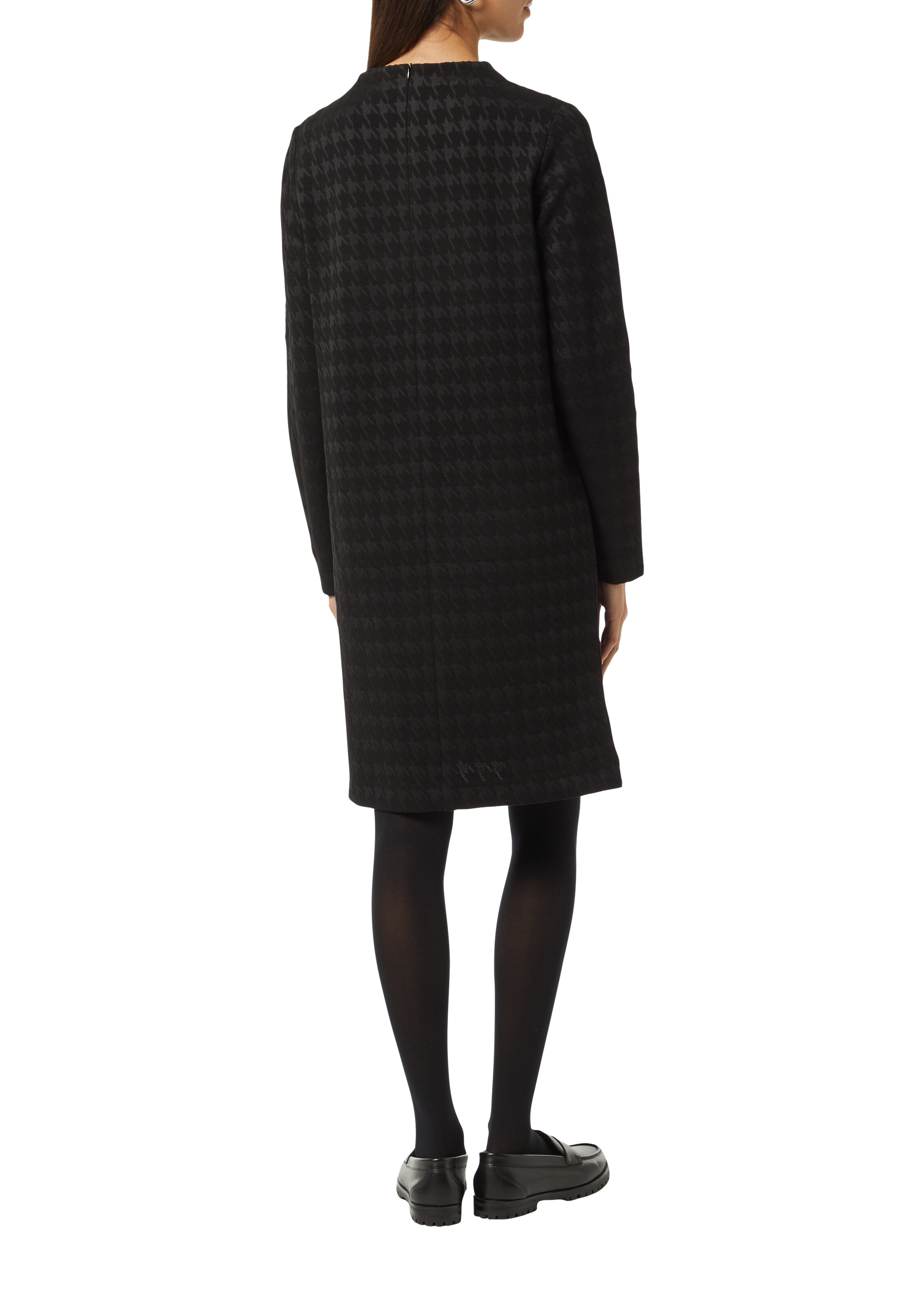 comma casual identity Jurk in Zwart: terug