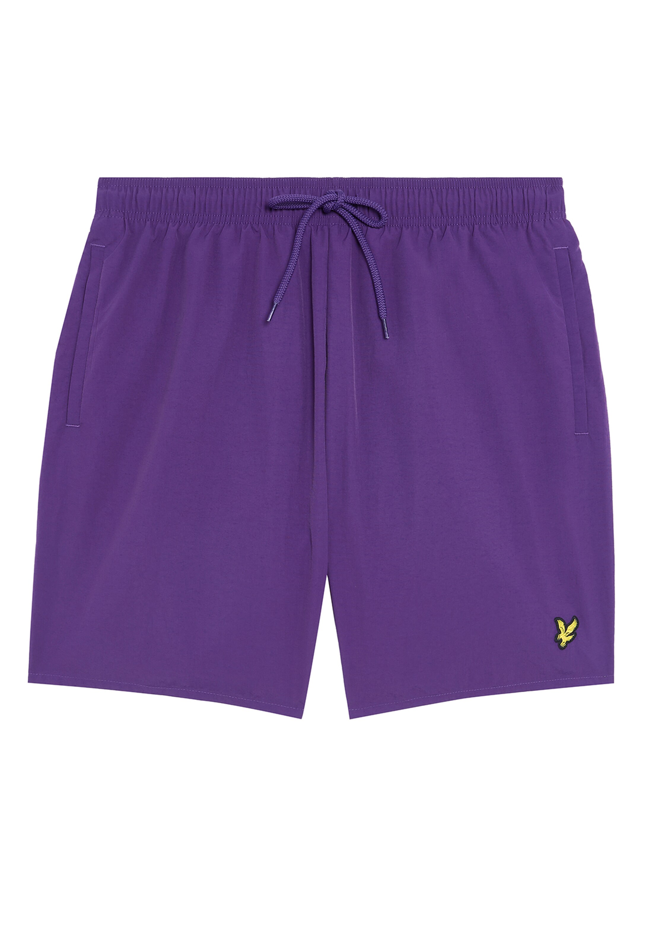 Lyle & Scott Loosefit Badeshorts in Lila: Vorderseite
