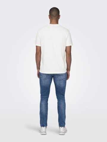 Only & Sons T-Shirt 'KIM' in Weiß