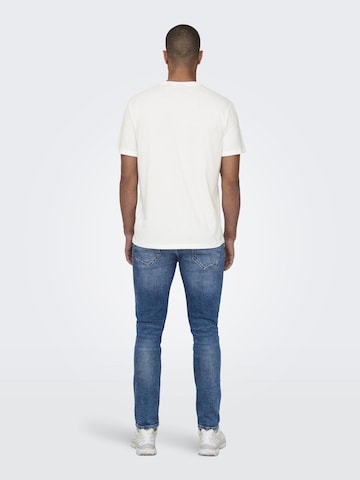 Only & Sons T-Shirt 'KIM' in Weiß