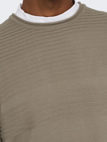 Only & Sons Pullover 'Blade' in Beige