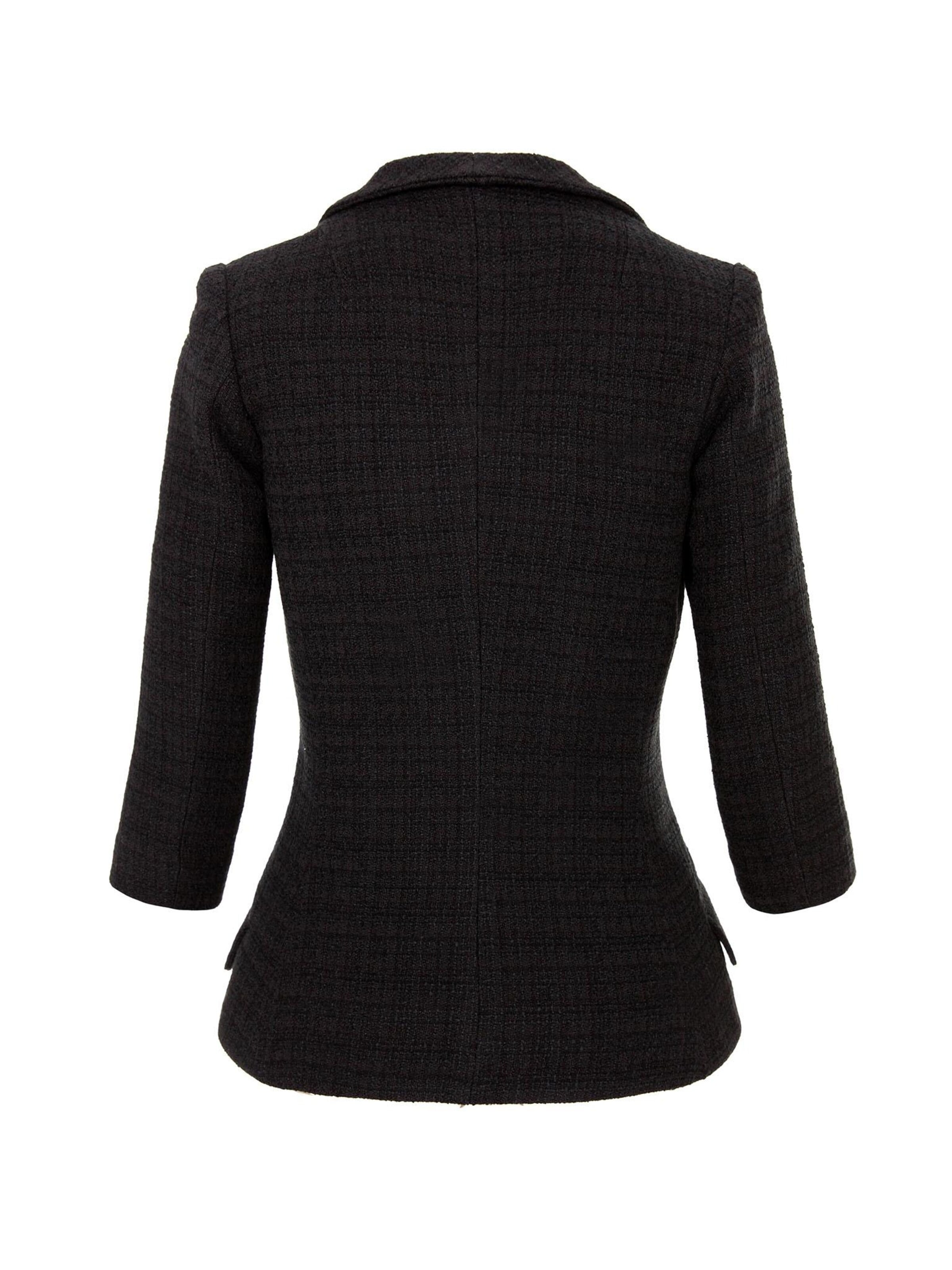 AVENUE N°29 - Blazer 'Structured Boucle Blazer' en negro