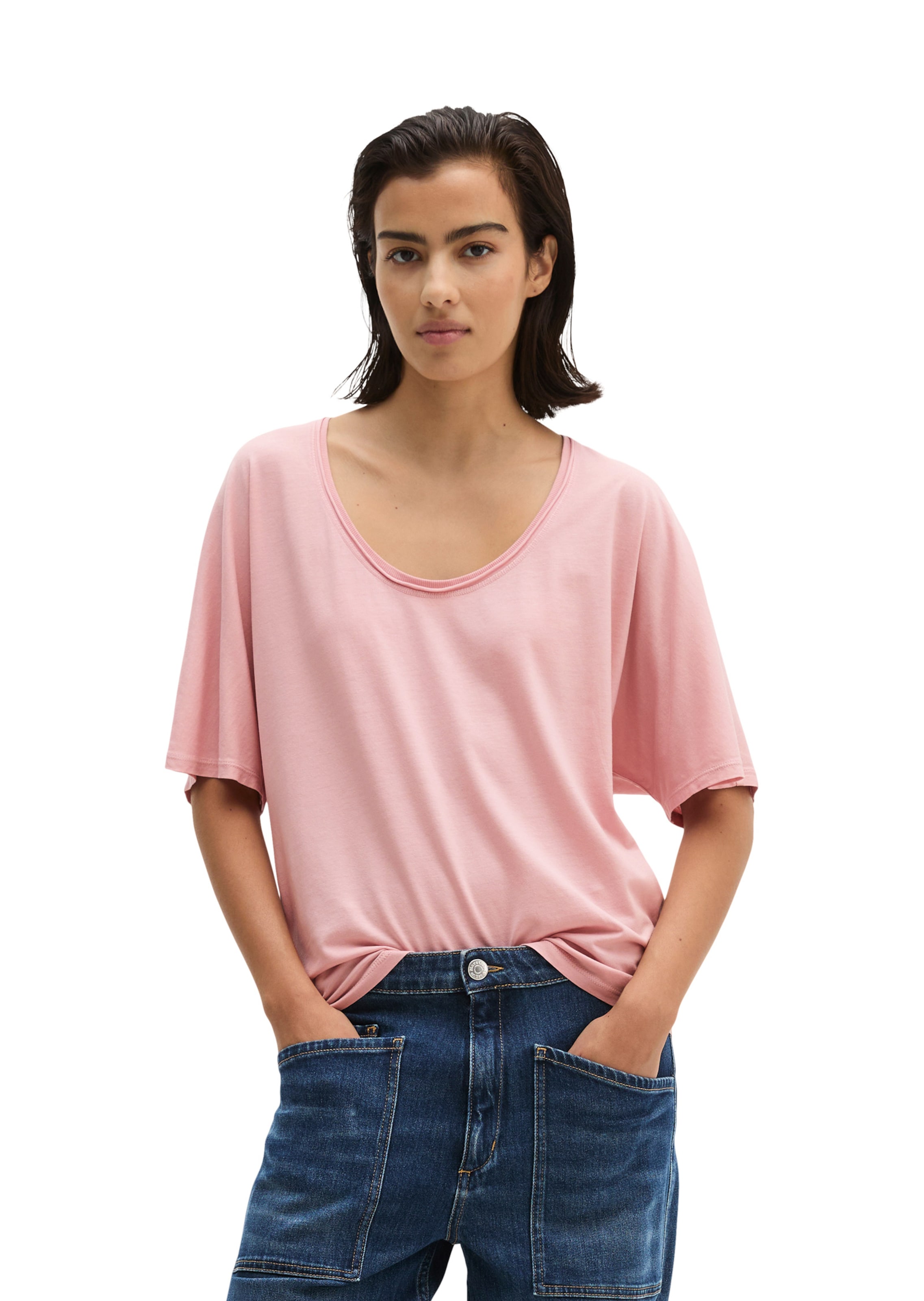 T-shirt Marc O'Polo en rose : devant