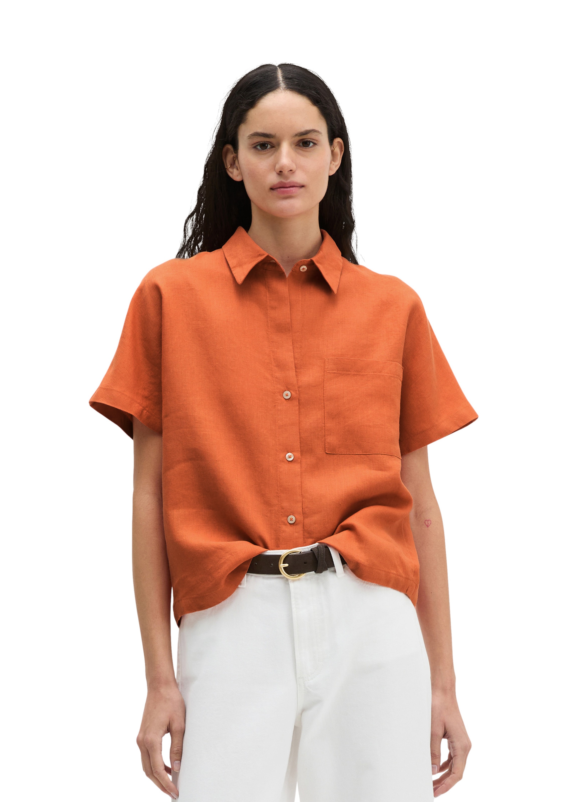 Marc O'Polo Bluse in Orange: Vorderseite