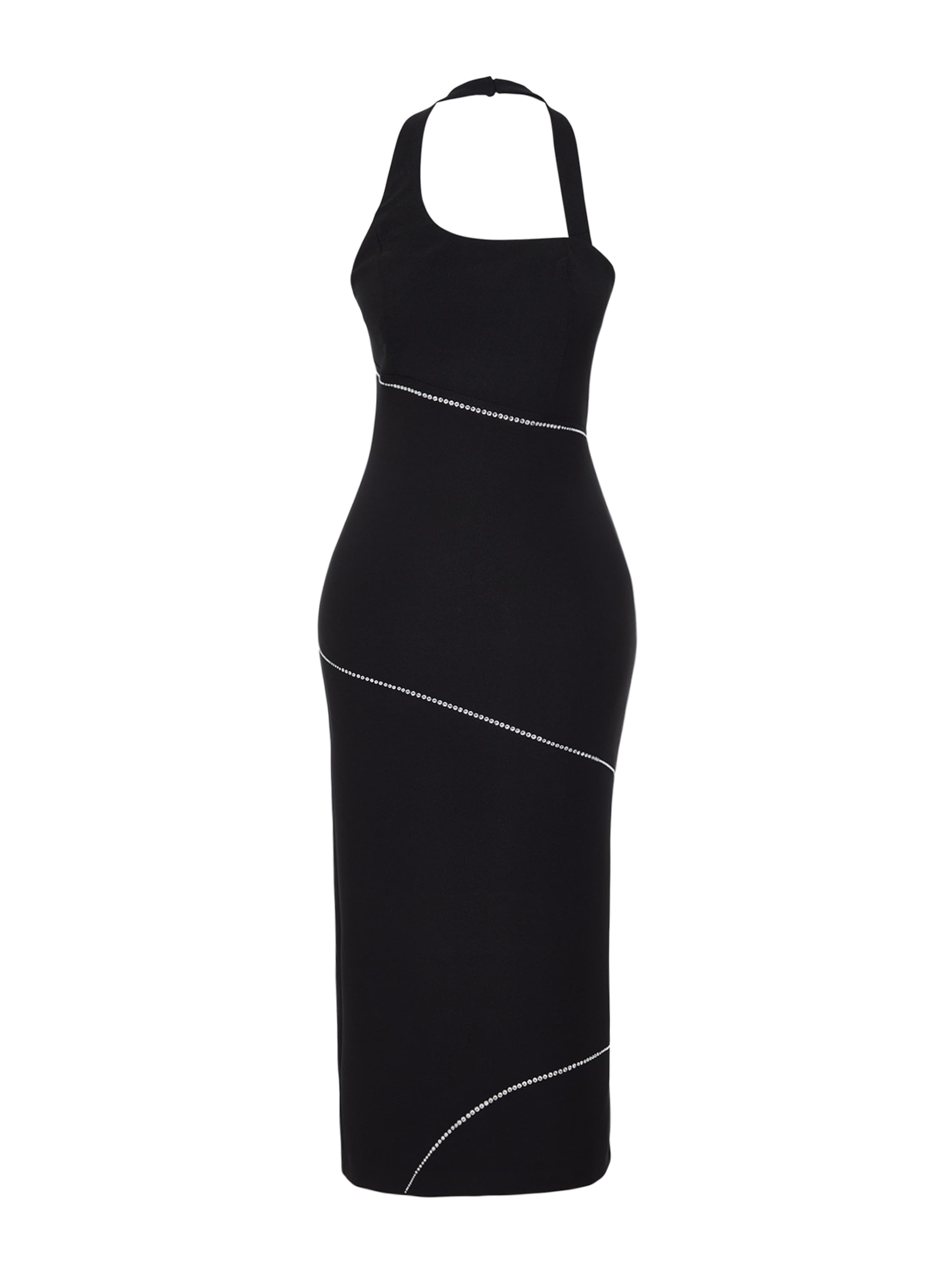 Trendyol Вечернее платье в Черный: спереди