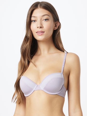 ESPRIT Push-up Bra in Purple: front