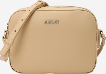 REPLAY Torba na ramię w kolorze beżowy: przód
