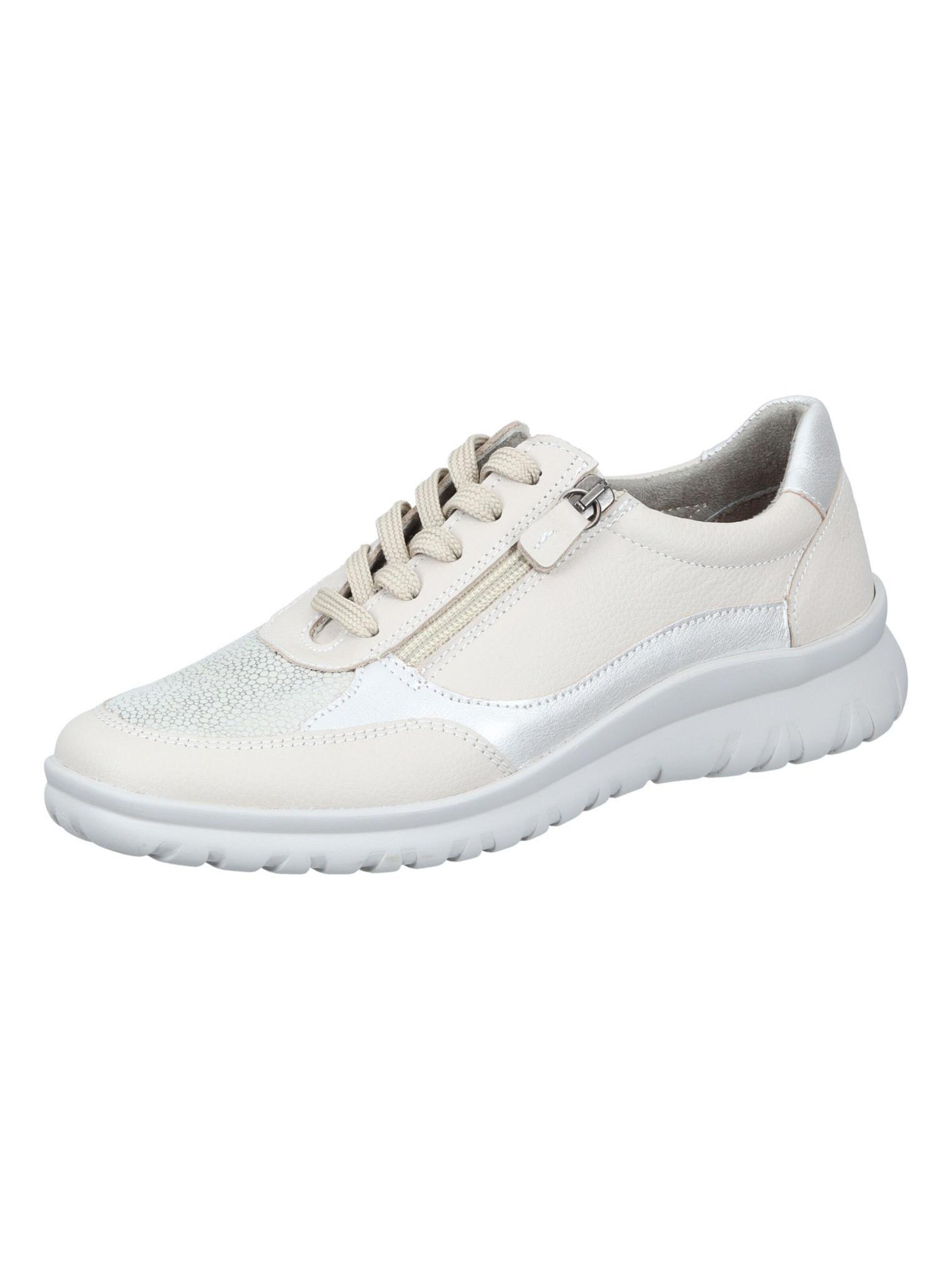 Comfortabel Schnürschuh in Beige: Vorderseite