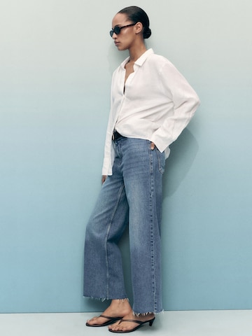 Wide Leg Jean 'CATHERIN' MANGO en bleu