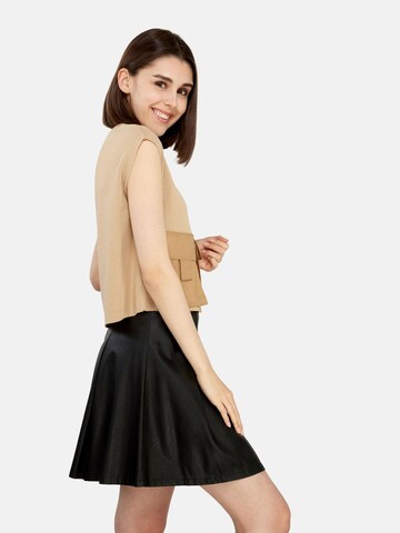 TOOche Shirt 'Taschen Top' in Beige